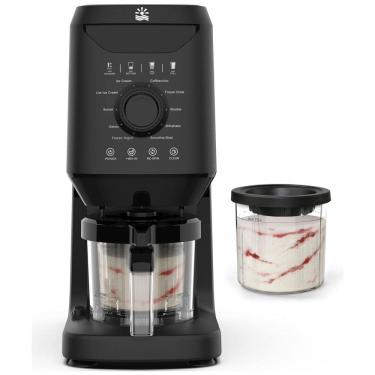 Imagem de Máquina Automática de Sorvete Rellytech 12-em-1, Preto, 12 Programas, 2 Recipientes 473 ml, Autolimpeza,