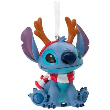 Imagem de Enfeite de Natal Hallmark Keepsake Disney Lilo & Stitch com Antlers, Colorido, 7 cm, Com Caixa Presenteável