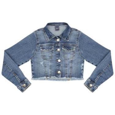 Imagem de Jaqueta Juvenil Look Jeans Cropped Jeans, 10