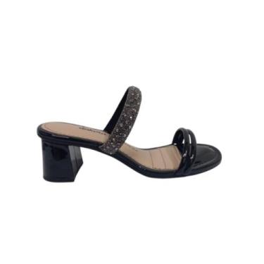 Imagem de Tamanco dakota salto médio dakota  ref:y7735 feminino, Preto, Pewter, 