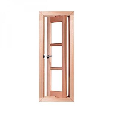 Imagem de Vitrô Pivotante Quadriculado Esel 100cmx30cmx12cm Natural