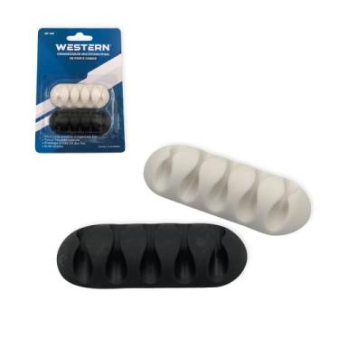 Imagem de Organizador De Fios e Cabos, Western, Para 5 Fios, Cartela com 2 Unidades, OF-04