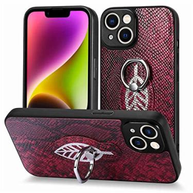 Imagem de Para Samsung Galaxy S23 Ultra S22 Plus S21 S20 FE S10 S10E S9 S8 Note 20 Ring Holder Phone Case Capa de couro magnética, vermelho, para Samsung S23