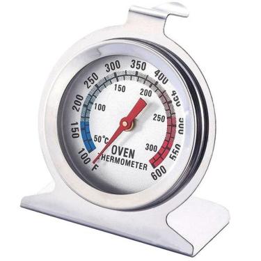 Imagem de Termômetro para Forno e Churrasqueira Profissional Aço Inox