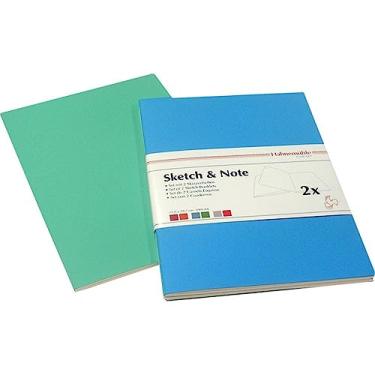 Imagem de Sketch & Note 125 g/m², cadernetas, set azul, A6, 20 fls cada