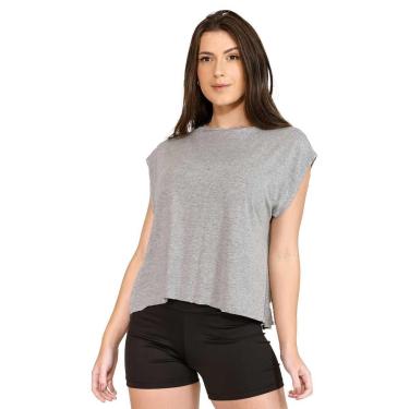 Imagem de Blusa Muscle Tee Dyeu Modas Feminina Ombreira Casual Fitness-Feminino