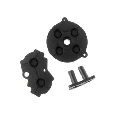 Imagem de MOOKEENONE Almofadas condutoras de silicone macio com botão para gamepads de borracha para Game Boy Advance para GBA