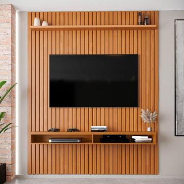 Imagem de Painel Ripado para TV Até 75 Polegadas Intense com Nicho 184cm