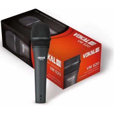 Imagem de Microfone Profissional Vokal Vm520 Com Cabo E Bolsa