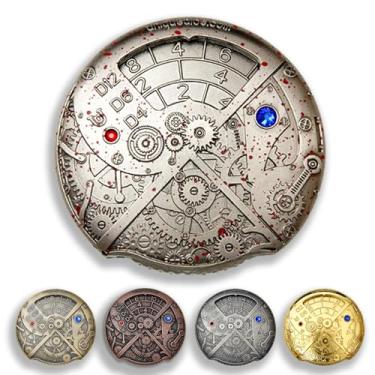 Imagem de UD Unique Dice 7-in-1 Roulette Dice DND Dice Dungeons and Dragons Metal Role Playing Dice with Gift Box for Shadowrun, Pathfinder, Savage World, Warhammer and RPG Dice