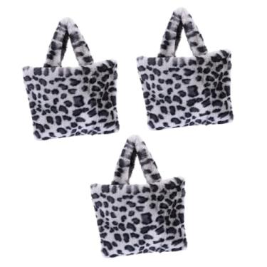 Imagem de 3 Pecas bolsa carteiro bolsas femininas de pelúcia sacos de balde para mulheres bolsa mensageiro para mulheres bolsa feminina bolsa de pelúcia Bolsa de ombro Moda Bolsas de ombro