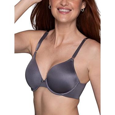 Imagem de Vanity Fair Sutiã feminino com cobertura total e suave nas costas, tecido elástico em 4 direções, bojo levemente forrado até sutiã Dd, aro - aço, 40D EUA, Aro - Steele, 40D