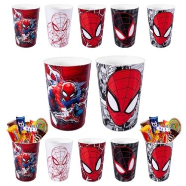 Imagem de Kit Com 15 Copos Homem Aranha 320ml Plasútil Festa Crianças Aniversário Lembrança e Decoração