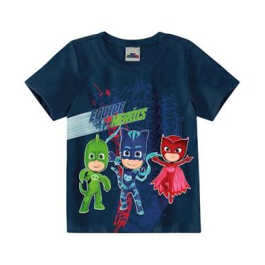 Imagem de Camiseta Pj Masks Infantil Algodão Várias Cores - Malwee