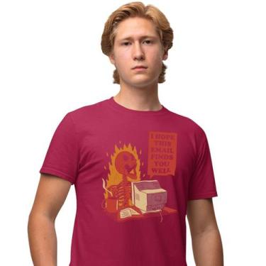 Imagem de Camisa Camiseta Estampada Masculina Em Algodão 30.1 I Hope This Email
