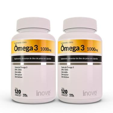 Imagem de Ômega 3 1000mg dose EPA/DHA Inove Nutrition® 240 cápsulas-Unissex