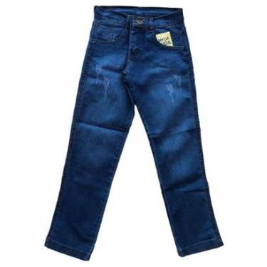Imagem de Calças Jeans Infantil Menino Juvenil Masculina Destroyed-Masculino
