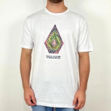 Imagem de Camiseta Volcom Star Shields Branco-Masculino