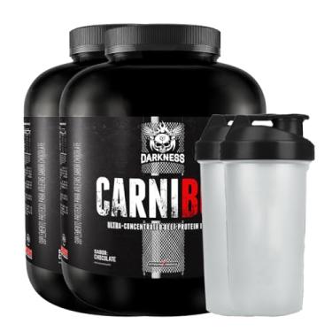Imagem de 2x Suplemento em Po Carnibol 1,8Kg Chocolate + 2x Coqueteleira - Darknes Integralmedica