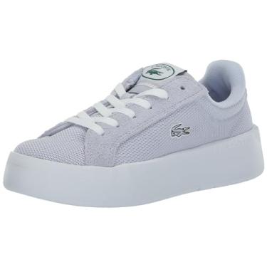 Imagem de Lacoste Tênis feminino Carnaby Platform Lite, Azul claro/branco, 9