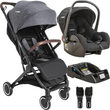 Imagem de Carrinho de Bebe com Bebe Conforto e Base Kiddo Sprint Grafite