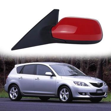 Imagem de Espelho retrovisor adequado para Mazda 3 BK M3 2006-2012 Espelho lateral de substituição para montagem de espelho lateral para Mazda 3, acessórios, ajuste de lente