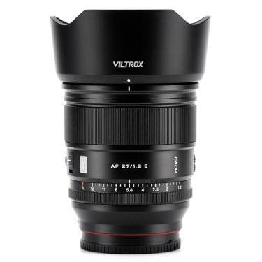 Imagem de VILTROX Lente de montagem F1.2 Pro E de 27 mm, foco automático de 27 mm f/1.2, lente APS-C Prime de grande abertura compatível com Sony E Mount Mirrorless a6500 a6600 a6700 a7 a7iv a7iii a7c