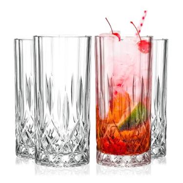 Imagem de Barski Copos Highball de cristal europeu - Copos seguros para lava-louças, para água, suco, vinho, cerveja e coquetéis - Adequado para uso diário e ocasiões especiais conjunto de 113