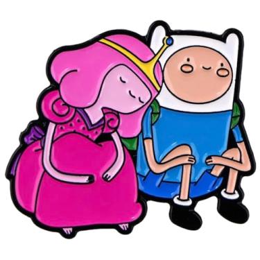 Imagem de Princesa Bubblegum Come Along With Me Hora de Aventura Desenho Animado Programa de TV 3,5 cm Emblema Esmaltado, 1.4 Inches, Esmalte, Esmalte