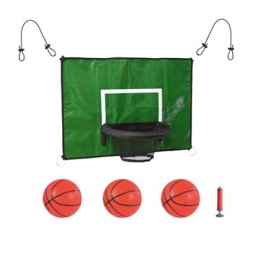 Imagem de Dynwave Acessórios universais à prova d'água para aro de basquete trampolim, fácil instalação para quintal portátil com mini bolas