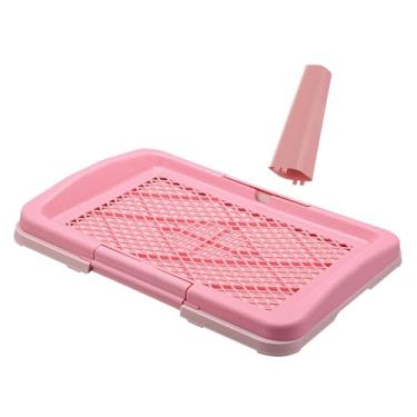 Imagem de Generic Grades de malha para mictório para banheiro de cachorro, lavável com coluna urinária, bandeja para penico para cães pequenos, médios e grandes, Luz rosa