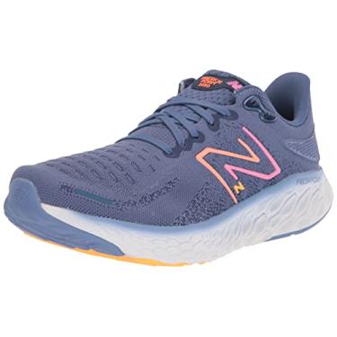 Imagem de New Balance Fresh Foam X 1080 V12 Tênis de corrida feminino, Céu noturno/laranja vibrante/rosa vibrante, 5 Wide