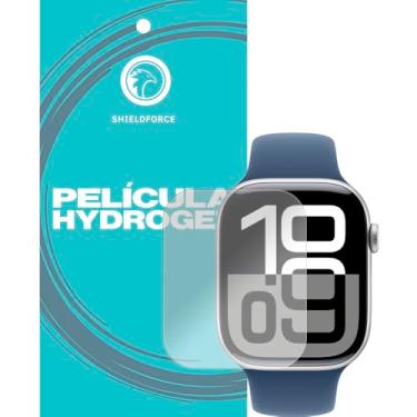 Imagem de Película Apple Watch Serie 10 42mm Shieldforce Hydrogel-(3x tela)