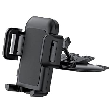 Imagem de Suporte de telefone celular para carro, compartimento para CD, suporte de telefone para carro com um botão, leitor de CD compatível com iPhone13 12 Mini 11 Pro XR XS MAX Galaxy S20 S20+ S10 S9 S8