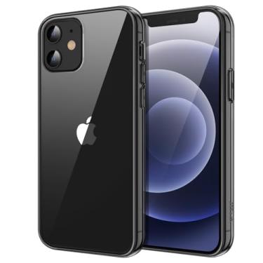 Imagem de JETech Capa para iPhone 12 Mini 5,4 Polegadas, Case Protetora de Telefone à Prova de Choque Não-Amarelecimento, Capinha Parte Traseira Transparente Anti-Riscos (Preto)