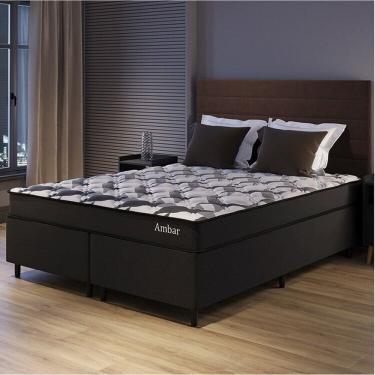 Imagem de Conjunto Colchão Ortopédico e Base Box Queen 57x158x198cm Ambar Yescasa Preto