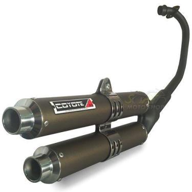 Imagem de Escape / Ponteira Coyote Competition Duplo em Alumínio Colorido (Anodi