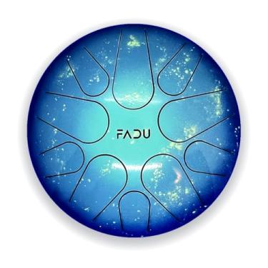 Imagem de Fadu Neptune Steel Tongue Drum Handpan 10 notas, instrumentos de cura sonora para meditação, ioga, educação musical, entretenimento