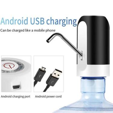 Imagem de Bomba De Água Bebedouro Elétrico - Recarregável Usb Galão 20lts Automá