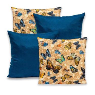 Imagem de Kit 4 Capas de Almofada c/ Zíper 40x40cm Gorgurinho - Rafaloro Enxovai