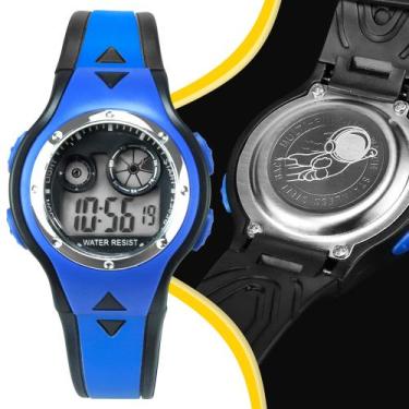 Imagem de Relogio Infantil Digital Pulseira ajustavel Silicone - Orizom, Azul