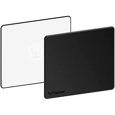 Imagem de Seihoo Mouse pad rígido de resina de plástico premium Esports impermeável ultra suave sem cheiro irritante ambiente controle rápido e preciso para escritório e laptop de jogos (30 x 24 cm)