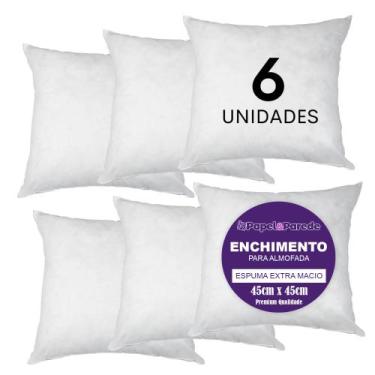 Imagem de kit Enchimentos Refil Almofadas Espuma Premium Extra Macia - PAPEL E P
