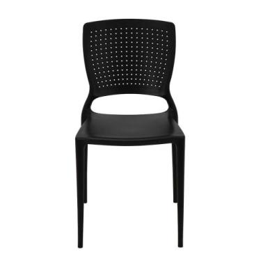 Imagem de Cadeira Tramontina Safira Preta - Delta Porcelanas, Preto