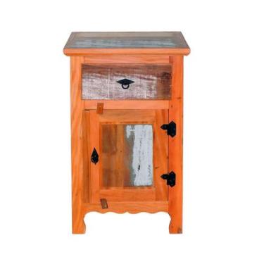 Imagem de Armário Balcão Arcais 1 Porta 1 Gaveta Madeira Demolição Peroba Rosa P