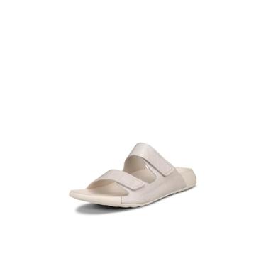 Imagem de ECCO Sandália masculina Cozmo Two Band Slide, Croco calcário, 8-8.5