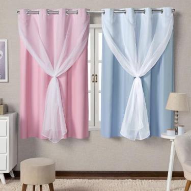 Imagem de Cortina Blecaute Quarto Menina Menino Colorida 2,20x1,30 - MH Enxovais