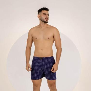 Imagem de Samba Canção De Liganete Cueca Short Malha Fria Pijama Masculino Roupa
