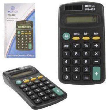 Imagem de Calculadora Eletronica 8 Digitos Preto PS-402 PS-402 Hoopson