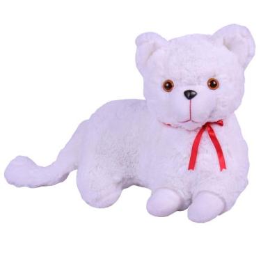 Imagem de Gato De Pelúcia Para Decoração - ThamyBaby, Branco